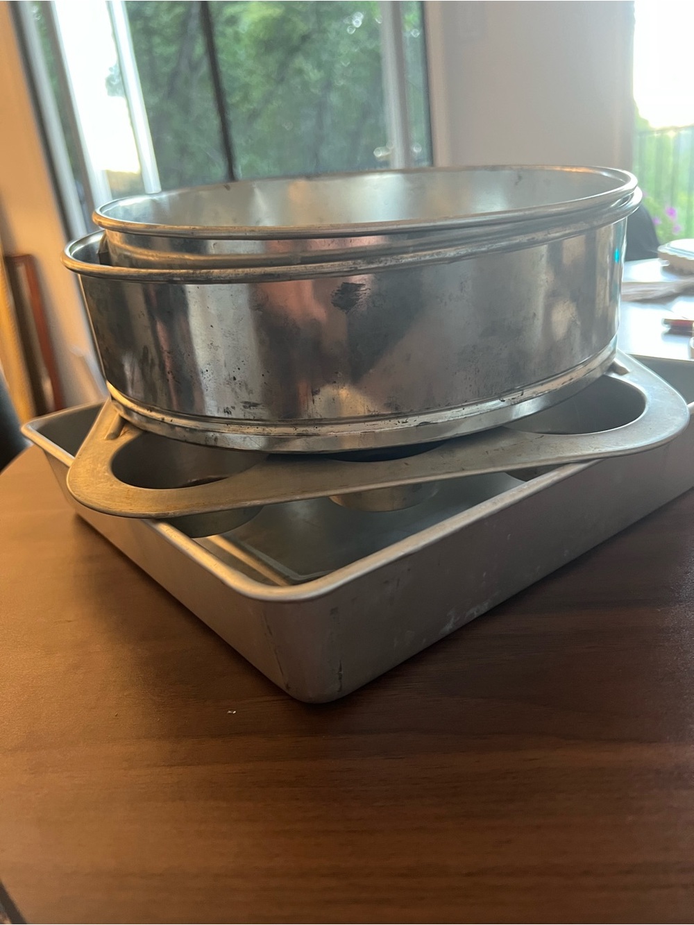 Bundle of 6 Stainless Steel Bakeware Set - Silver